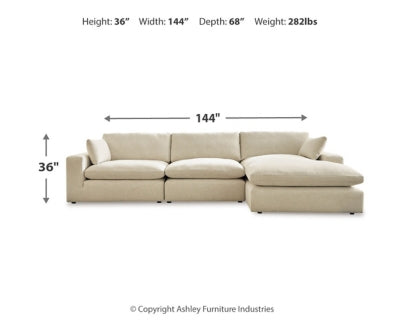 Elyza 3-Piece Sectional with Chaise