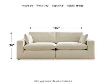 Elyza 2-Piece Sectional Loveseat