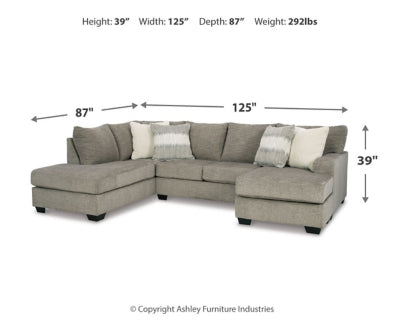 Creswell 2-Piece Sectional with Chaise