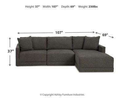 Evey 3-Piece Sectional with Chaise