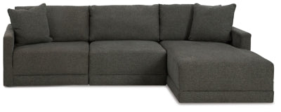 Seccional Evey de 3 piezas con chaise longue