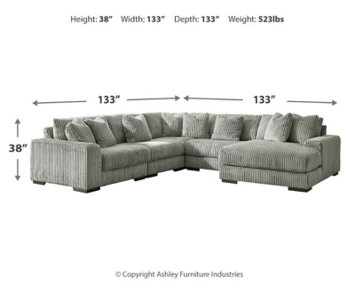 Lindyn 5-Piece Sectional with Chaise