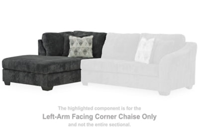 Chaise de esquina Biddeford con brazo izquierdo