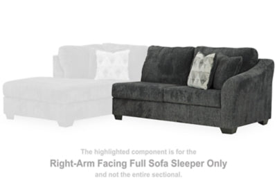 Sofá cama completo Biddeford con brazo derecho