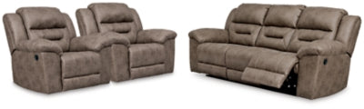 Stoneland Reclining Sofa and 2 Recliners