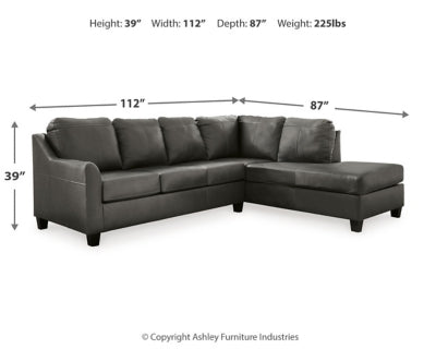 Valderno 2-Piece Sectional with Chaise
