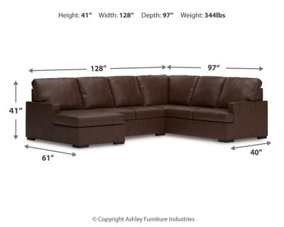 Modern Day 3-Piece Sectional with Chaise