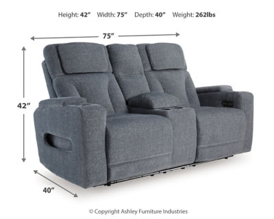 Forest Lake Power Reclining Loveseat with Console