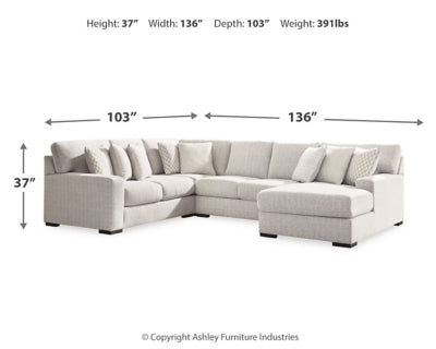 Larce 4-Piece Sectional with Chaise