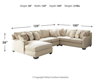 Luxora 4-Piece Sectional with Chaise