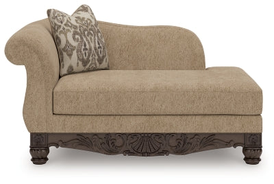 Chaise esquinera Stanmore con brazo derecho mirando de frente
