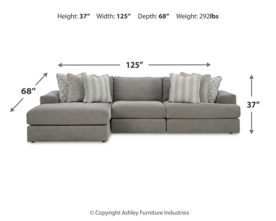 Avaliyah 3-Piece Sectional with Chaise