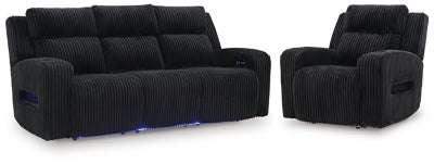 Sofá reclinable eléctrico y sillón reclinable eléctrico TwinBrooke