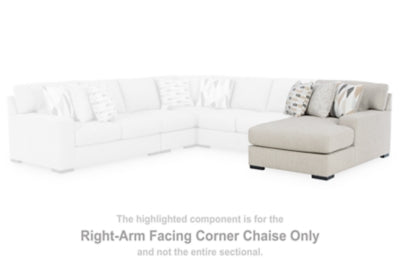 Laurelgrove Chaise esquinera con brazo derecho