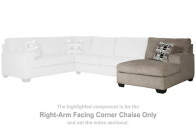 Chaise esquinera Ballinasloe con brazo derecho