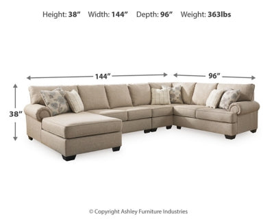 Baceno 4-Piece Sectional with Chaise