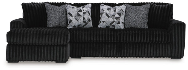 Midnight-Madness 3-Piece Sectional with Chaise