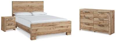 Cama con panel, tocador y mesita de noche Hyanna Queen