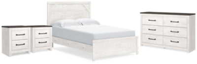 Gerridan Queen Panel Bed, Dresser and 2 Nightstands