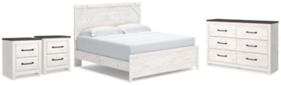 Gerridan King Panel Bed, Dresser and 2 Nightstands