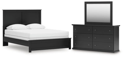 Maribel Queen Panel Bed, Dresser and Mirror