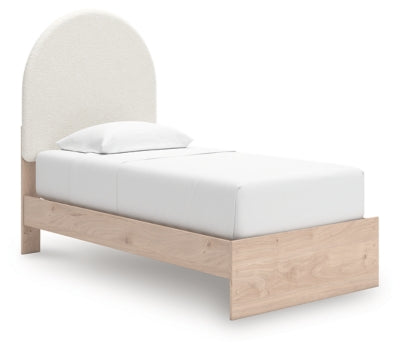 Cama de paneles tapizada doble Shapella