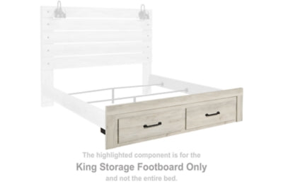 Pie de cama de almacenamiento tamaño King Cambeck