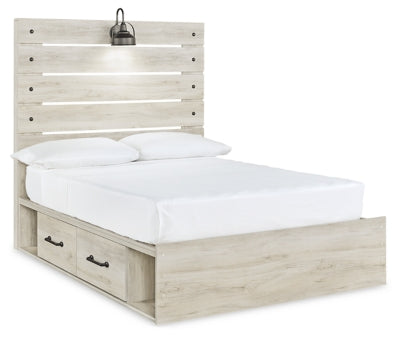 Cama de panel completo Cambeck con 4 cajones de almacenamiento