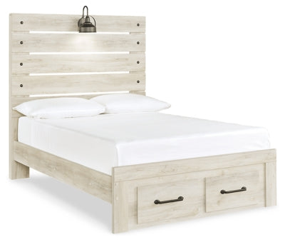 Cama de panel completo Cambeck con 2 cajones de almacenamiento