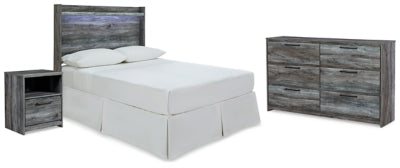 Cabecero, cómoda y mesita de noche Baystorm Full Panel