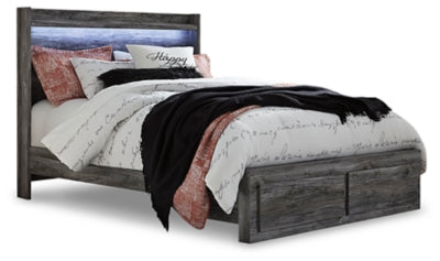 Cama Queen Baystorm con panel y 2 cajones de almacenamiento
