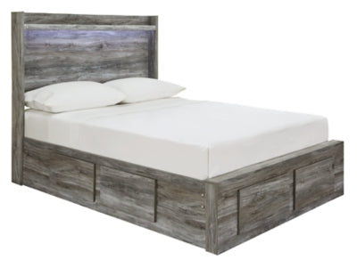 Cama de panel completo Baystorm con 6 cajones de almacenamiento
