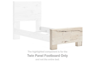 Pie de Cama de Panel Doble Lawroy