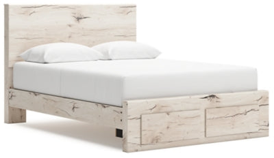 Cama de almacenamiento con panel Lawroy Queen