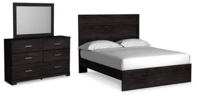 Cama Queen, Cómoda y Espejo Belachime