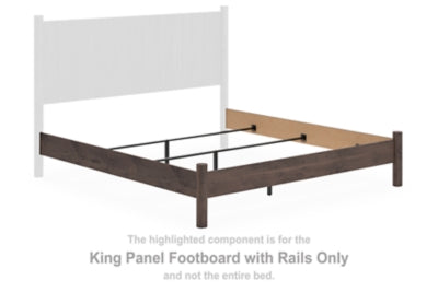 Panel de cabecero y piecero con rieles Cadmori King