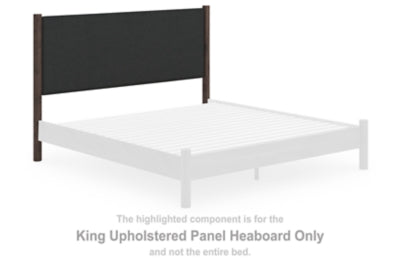 Cabecero tapizado de panel tamaño King Cadmori