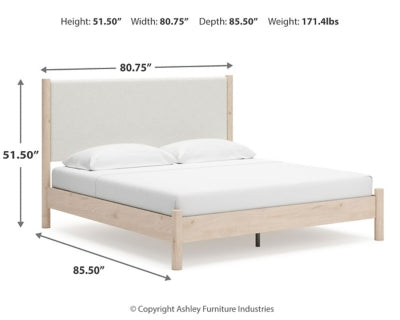 Cadmori King Upholstered Panel Bed
