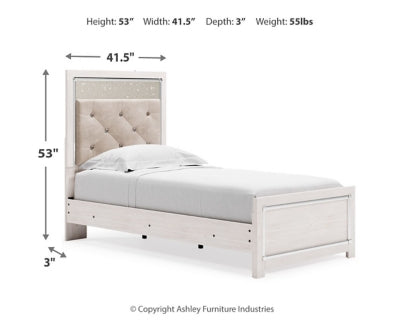 Altyra Twin Upholstered Panel Headboard