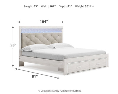 Altyra King Upholstered Storage Bed