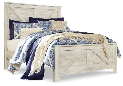 Cama Bellaby Queen con paneles en forma de aspa