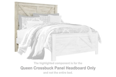 Bellaby Queen - Cabecero de panel estilo "Crossbuck"