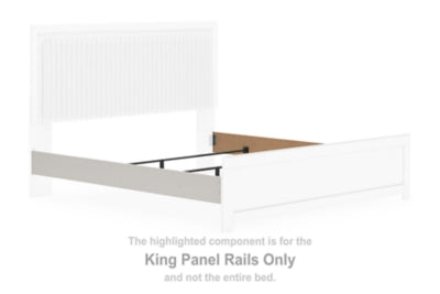 Largueros de panel de cama King Birmonton