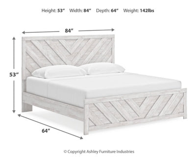 Cayboni King Panel Bed