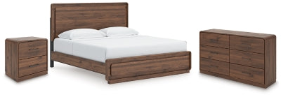 Hollinaze King Panel Bed, Dresser and Nightstand