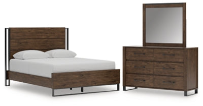 Zumbado Queen Panel Bed, Dresser and Mirror