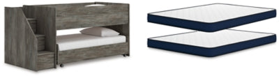 Cama alta doble Frandern y colchones