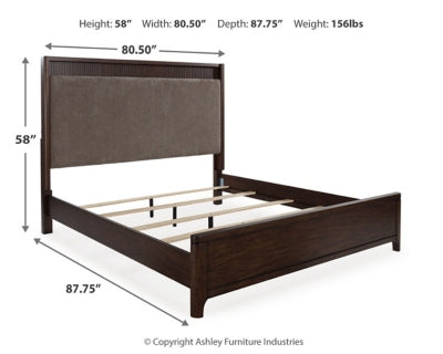 Korestone King Upholstered Panel Bed