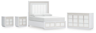 Cama Queen, Cómoda y 2 Mesas de Noche Chalanna