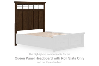 Taffenbrook Queen Panel Headboard with Roll Slats
